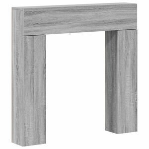 vidaXL Kaminumrandung Sonoma-Grau 102 x 18 x 100,5 cm Holzwerkstoff