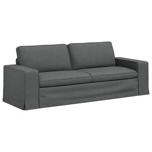 vidaXL Sofa Dunkelgrau 222 x 80 x 82 cm Stoff