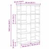 vidaXL B&uuml;cherregal Sonoma-Eiche 82 x 32 x 144,5 cm Holzwerkstoff