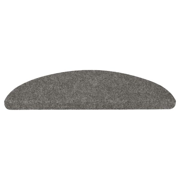 vidaXL Stufenmatten Selbstklebend 15 Stk. 56x17x3 cm Grau