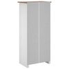 vidaXL Kleiderschrank Wei&szlig; 80&times;50&times;171,5 cm Kiefer Massiv Panama Serie