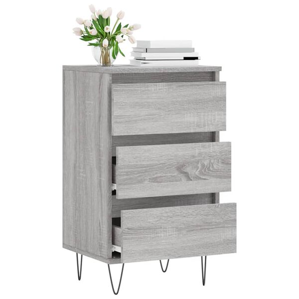 vidaXL Sideboard Grau Sonoma 40x35x70 cm Holzwerkstoff