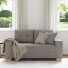 vidaXL Loveseat-Sofa Taupe 160x77x82 cm Stoff