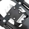 vidaXL 3 in 1 Schneeschuhe Schwarz 25 Zoll Aluminium und HDPE