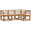 vidaXL Outdoor-Sofagarnitur 4 pcs Natur Massivholz Akazie