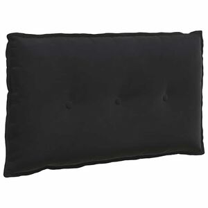 vidaXL R&uuml;ckenkissen Schwarz 80 x 50 cm Cordstoff