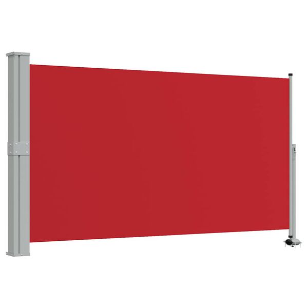 vidaXL Ausziehbare Seitenmarkise 140 x 300 cm Rot