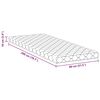 vidaXL Matratze mit Kokosnusschicht Weiß 200 x 80 cm PU-Schaum