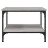 vidaXL Couchtisch Grau Sonoma 55x55x40 cm Holzwerkstoff