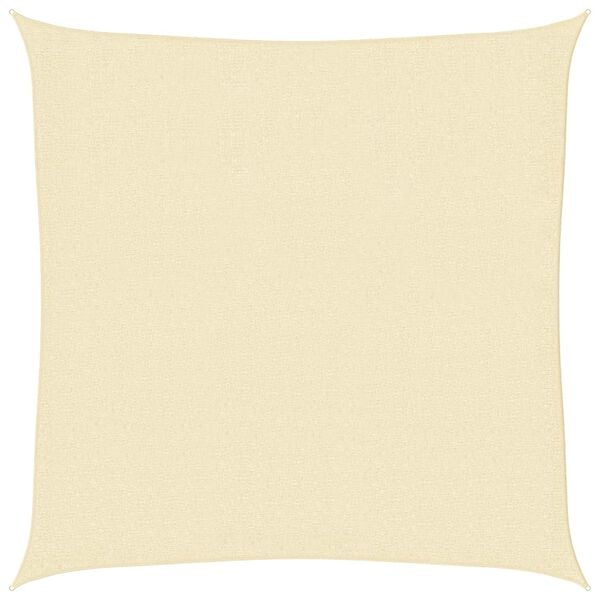 vidaXL Sonnensegel HDPE Quadratisch 3,6x3,6 m Creme
