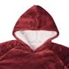 vidaXL Decken-Hoodie Bordeauxrot S Fleece und Flanell