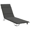 vidaXL Sonnenliege Kissen GEMERT 100 % Polyester Anthrazit