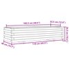 vidaXL Pflanzk&uuml;bel 110x40x26,5 cm Massivholz Douglasie