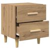 vidaXL Bettschrank 2 pcs Artisan-Eiche 40 x 35 x 47,5 cm Holzwerkstoff