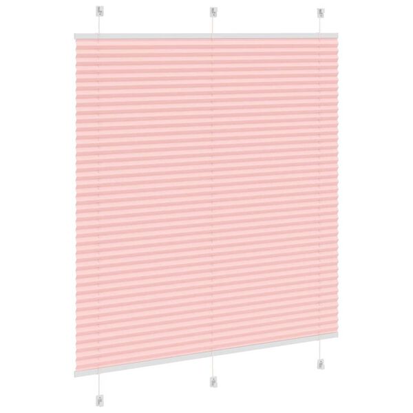 vidaXL Plissee Rosa 120x100 cm Stoffbreite 119,4 cm Polyester