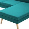 vidaXL Sofa in L-Form Stoffbezug 186x136x79 cm Grün