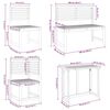 vidaXL Garten Bistro Set 5 pcs Braun Akazie Massivholz