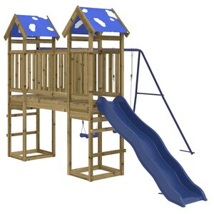 vidaXL Spielturm Impr&auml;gniertes Kiefernholz