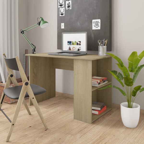 vidaXL Schreibtisch Sonoma-Eiche 110x60x73 cm Holzwerkstoff