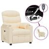 vidaXL Relaxsessel Elektrisch Creme Stoff