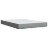 vidaXL Boxspringbett mit Matratze Hellgrau 140x190 cm Stoff