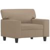 vidaXL Sessel Cappuccino-Braun 60 cm Kunstleder