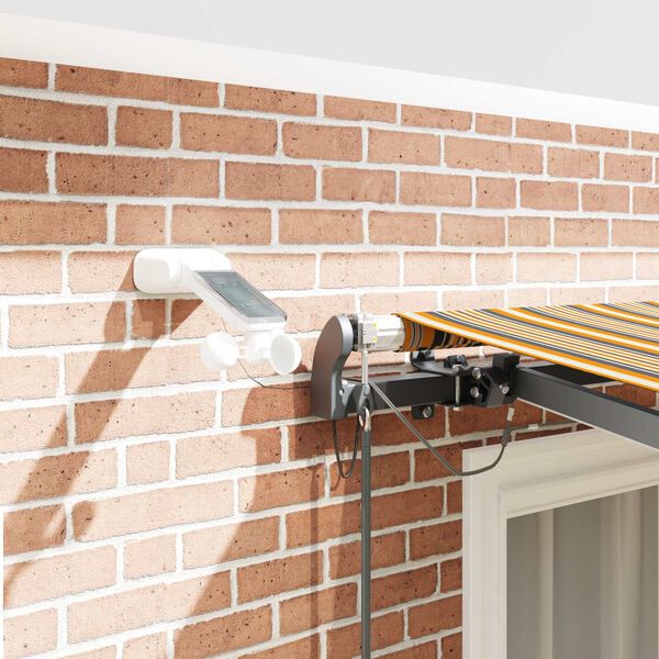 vidaXL Einziehbare Markise mit Mehrfarbig 300 x 250 cm Stoff