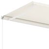 vidaXL Standmarkise Manuell Einziehbar 350x250 cm Creme