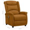 vidaXL Massagesessel mit Aufstehhilfe Braun Mikrofasergewebe