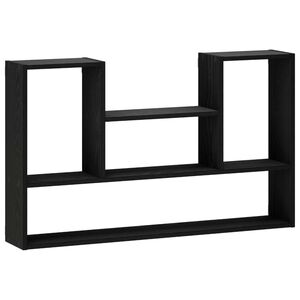 vidaXL Wandregal Schwarz 100 x 17 x 60 cm Holzwerkstoff