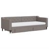 vidaXL Tagesbett Ausziehbar mit Schubladen Taupe 80x200 cm Stoff
