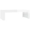 vidaXL Couchtisch Hochglanz-Wei&szlig; 110x50x35 cm Holzwerkstoff