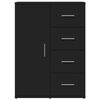vidaXL Sideboards 2 Stk. Schwarz 59x39x80 cm Holzwerkstoff
