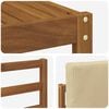 vidaXL Sofagarnituren 10 pcs Natur und Beige Massivholz Akazie