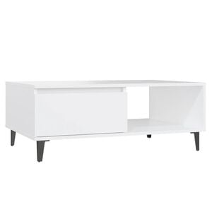 vidaXL Couchtisch Wei&szlig; 90x60x35 cm Holzwerkstoff