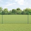 vidaXL Zaun mit Pfosten Gr&uuml;n 1,6 x 10 m Stahl und PVC
