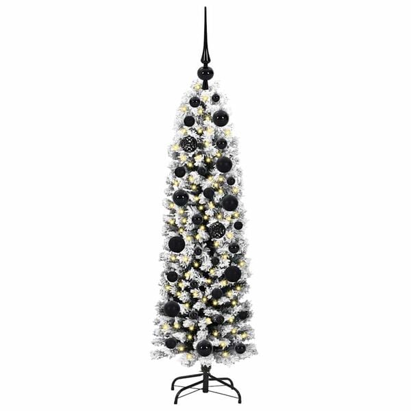 vidaXL Künstlicher Weihnachtsbaum mit 150 LEDs mit Ständer Grün 120 cm