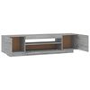 vidaXL TV-Schrank mit LED-Leuchten Grau Sonoma 160x35x40 cm