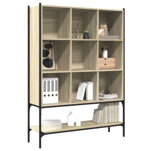 vidaXL Bücherregal Sonoma-Eiche 102x30x141,5 cm Holzwerkstoff