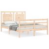 vidaXL Bettgestell ohne Matratze Klein Doppelbett Massivholz