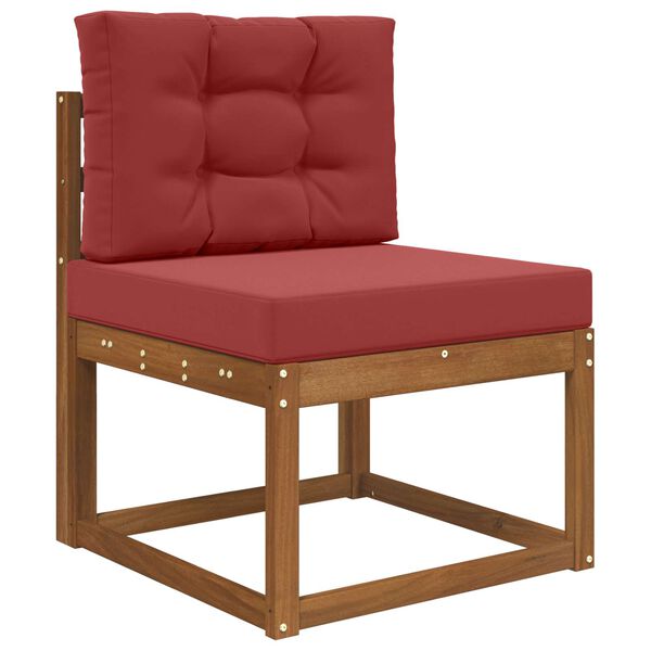 vidaXL Sofakissen f&uuml;r drau&szlig;en 2 pcs Weinrot Polyester