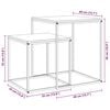 vidaXL Couchtisch-Set 2-tlg. Holzwerkstoff und Metall