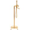 vidaXL Freistehende Badewanne und Wasserhahn 220 L 99,5 cm Golden