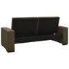 vidaXL Schlafsofa Braun Kunstleder