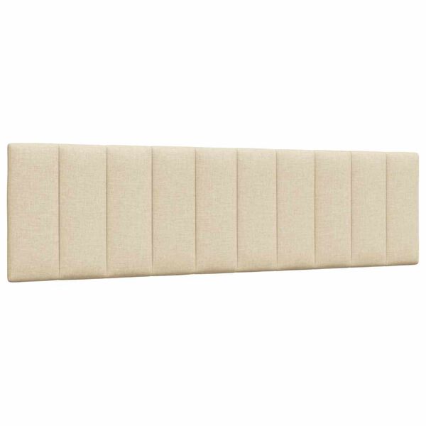vidaXL Kopfteil-Kissen "Hanko" Creme 180 cm Stoff