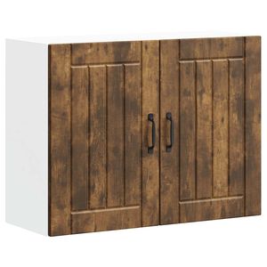 vidaXL K&uuml;chen-H&auml;ngeschrank Lucca R&auml;uchereiche Holzwerkstoff