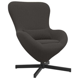 vidaXL Eiersessel Dunkelgrau 63 x 73 x 90 cm Stoff