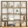 vidaXL B&uuml;cherregal Artisan-Eiche 137,5x29x137,5 cm Holzwerkstoff
