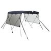 vidaXL 3-Bow Bimini-Top mit Mesh-Seitenteilen 183x(185-198)x137 cm