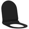 vidaXL Toilettensitz Verstellbar Schwarz 50 x 36,5 x 5 cm Polypropylen